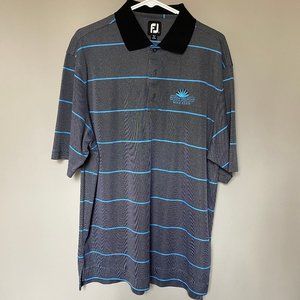 Footjoy Blue Striped Polo - L